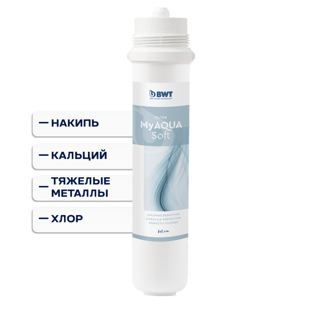 Сменный фильтр MyAQUA Soft: защита от накипи и очистка воды